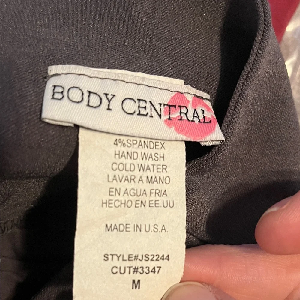 Body Central Elegant Charcoal Gray Pencil Skirt Y2K